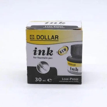 Pen Ink Dollar 30 ml-Black 12pcs (box) The Stationers